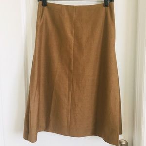 Due per due women’s A line brown color skirt size 4